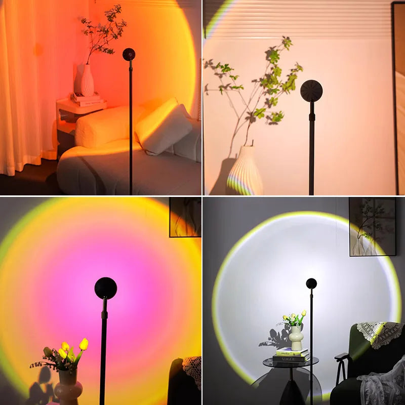 Lampe Projecteur Coucher de Soleil – Ambiance Sunset Premium
