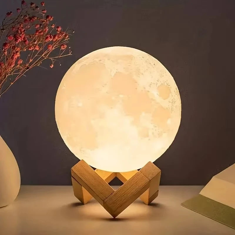 Lampe Lune LED 3D – Ambiance Cosy & Apaisante
