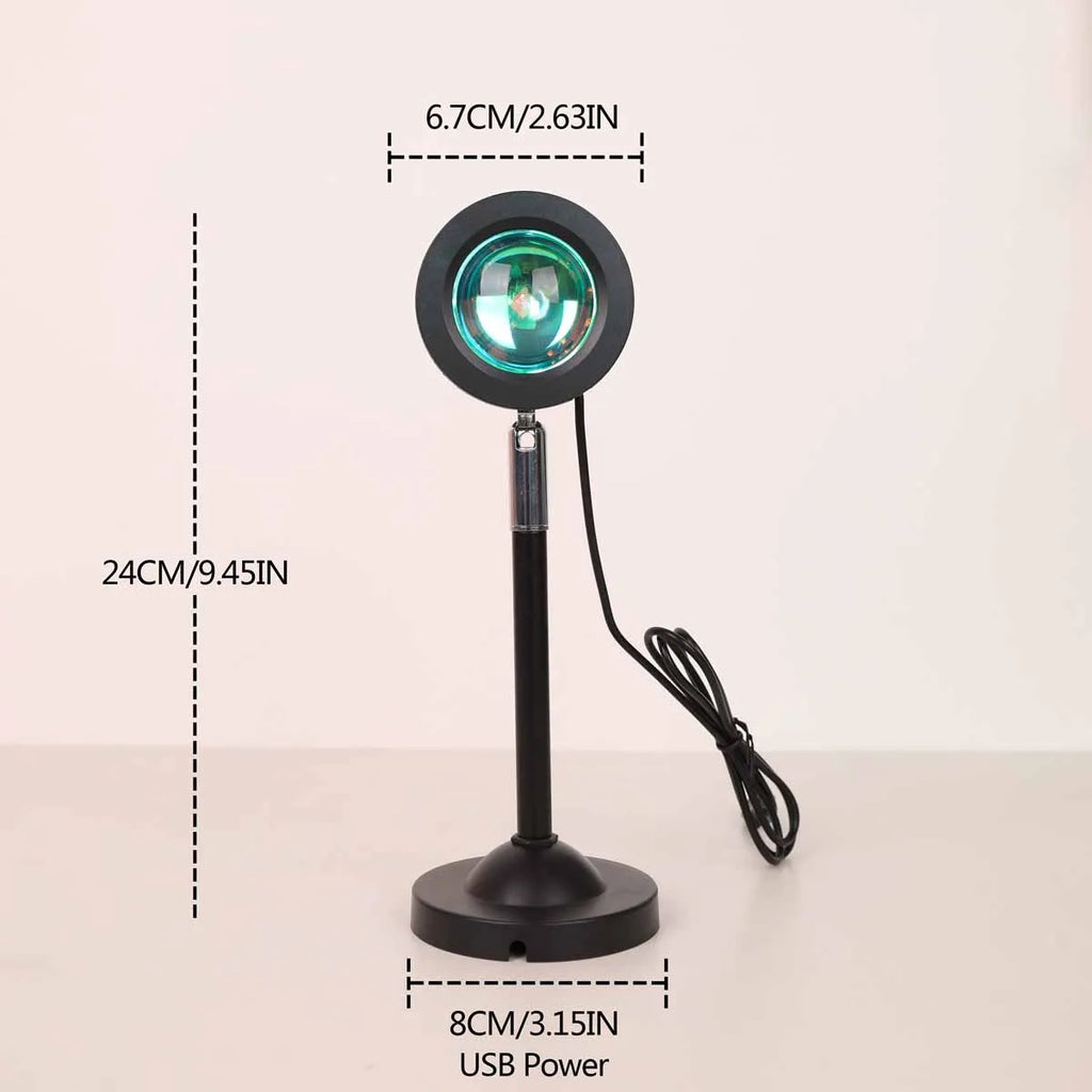 Lampe Projecteur Coucher de Soleil – 16 Couleurs