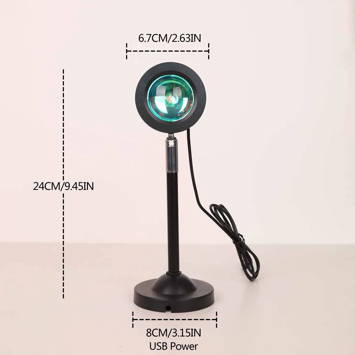 Lampe Projecteur Coucher de Soleil – 16 Couleurs