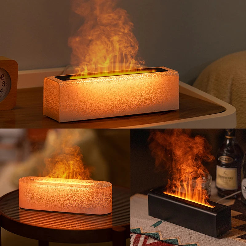 Diffuseur d'Arômes Flamme LED – Humidificateur Ambiance