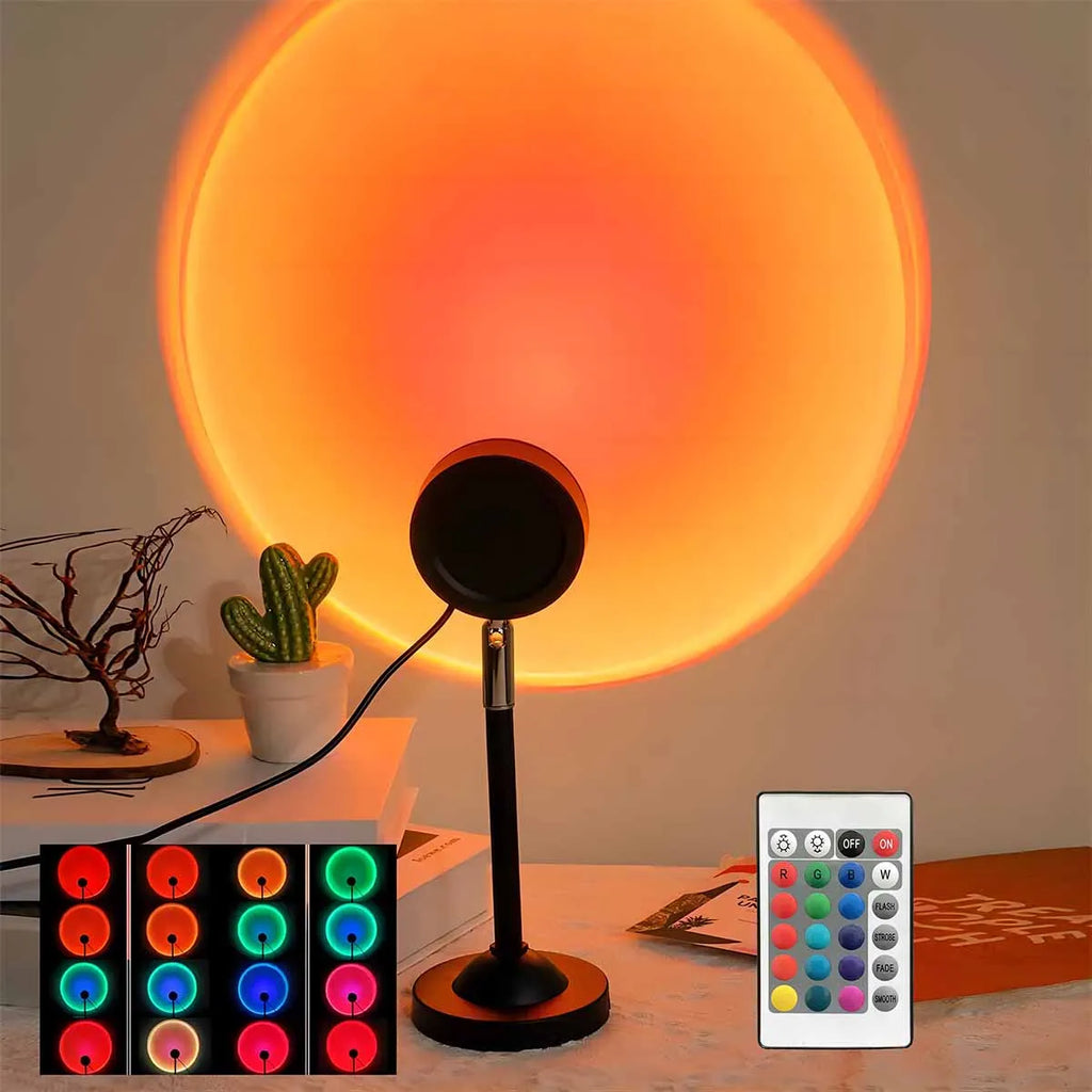 Lampe Projecteur Coucher de Soleil – 16 Couleurs